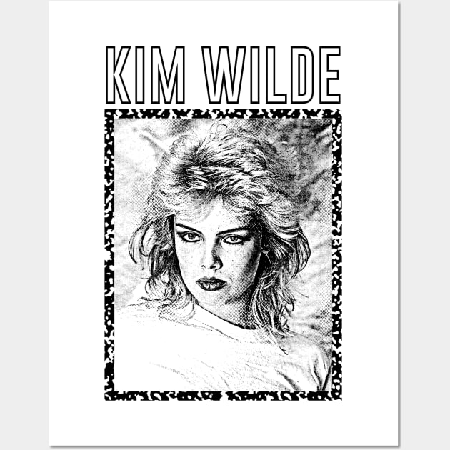 Kim Wilde //  Retro 80s Aesthetic Design Wall Art by DankFutura